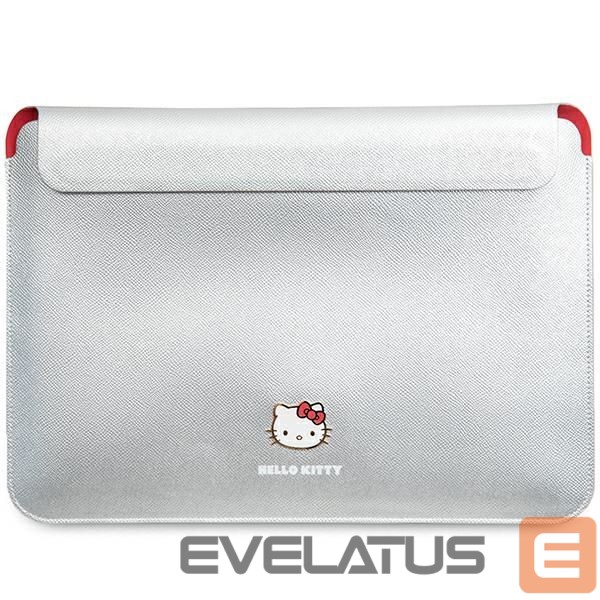 Kitas telefono priedas Hello Kitty Hello Kitty PU Metal Logo case for a 14" laptop - silver