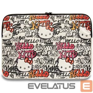 Kitas telefono priedas Hello Kitty  Hello Kitty PU Metal Logo case for a 14" laptop - beige 