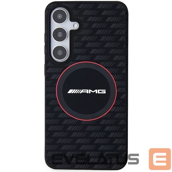 Kitas telefono priedas Mercedes-Benz AMG Silicone Carbon Pattern MagSafe case for Samsung Galaxy S24+ - black