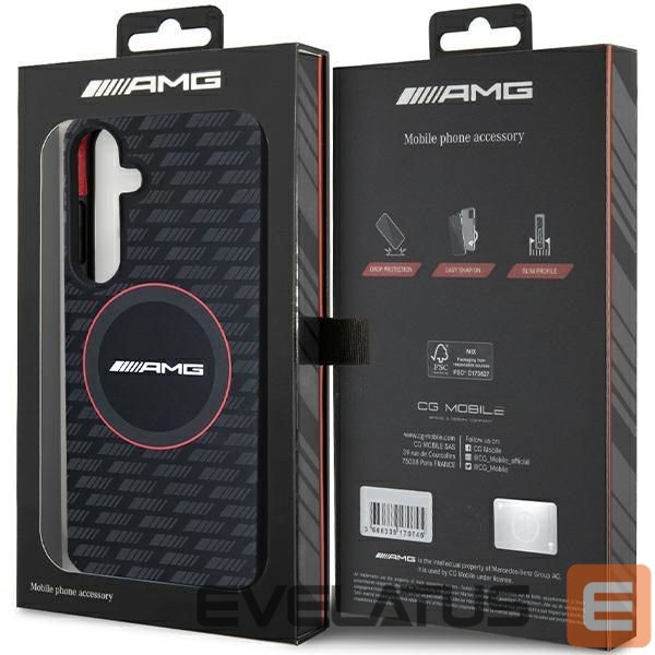 Kitas telefono priedas Mercedes-Benz AMG Silicone Carbon Pattern MagSafe case for Samsung Galaxy S24+ - black
