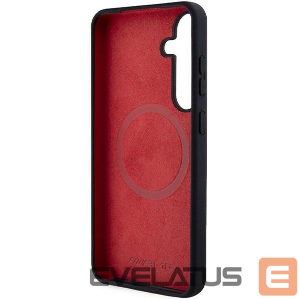 Kitas telefono priedas Mercedes-Benz AMG Silicone Carbon Pattern MagSafe case for Samsung Galaxy S24+ - black