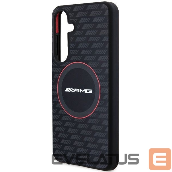 Kitas telefono priedas Mercedes-Benz AMG Silicone Carbon Pattern MagSafe case for Samsung Galaxy S24+ - black