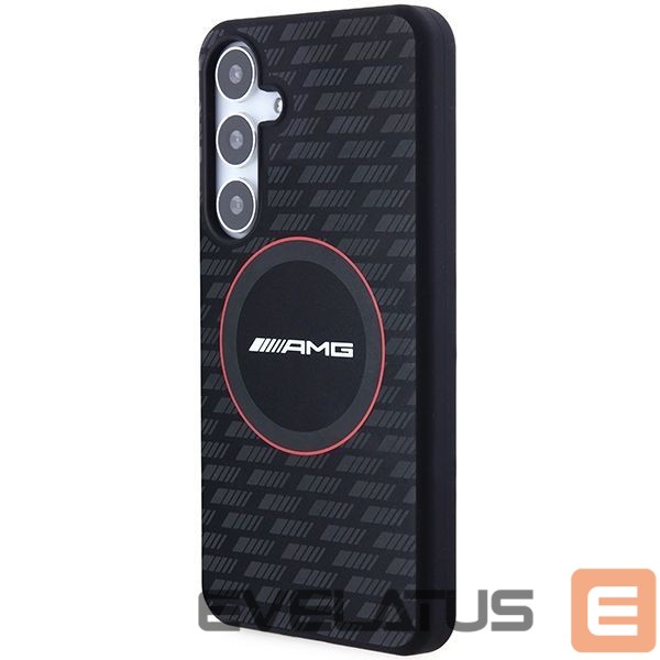 Kitas telefono priedas Mercedes-Benz AMG Silicone Carbon Pattern MagSafe case for Samsung Galaxy S24+ - black