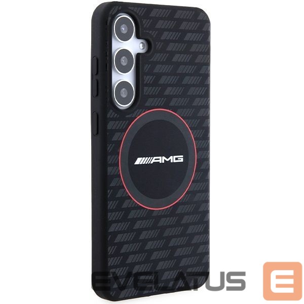 Kitas telefono priedas Mercedes-Benz AMG Silicone Carbon Pattern MagSafe case for Samsung Galaxy S24+ - black