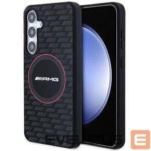 Kitas telefono priedas Mercedes-Benz  AMG Silicone Carbon Pattern MagSafe case for Samsung Galaxy S24 - black 