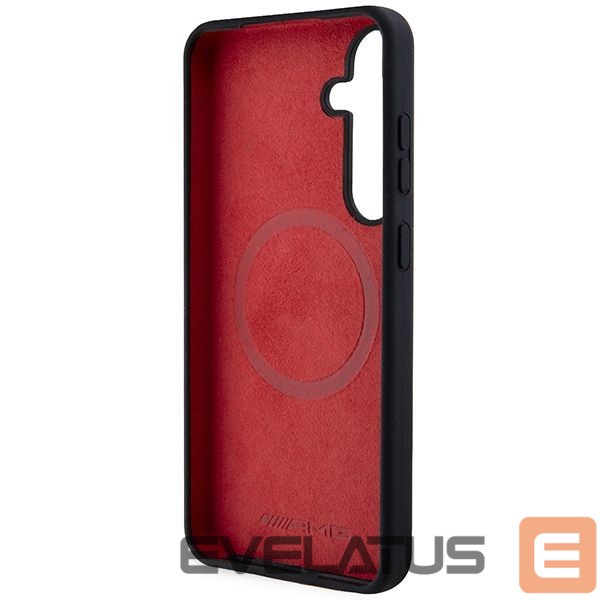 Kitas telefono priedas Mercedes-Benz AMG Silicone Carbon Pattern MagSafe case for Samsung Galaxy S24 - black
