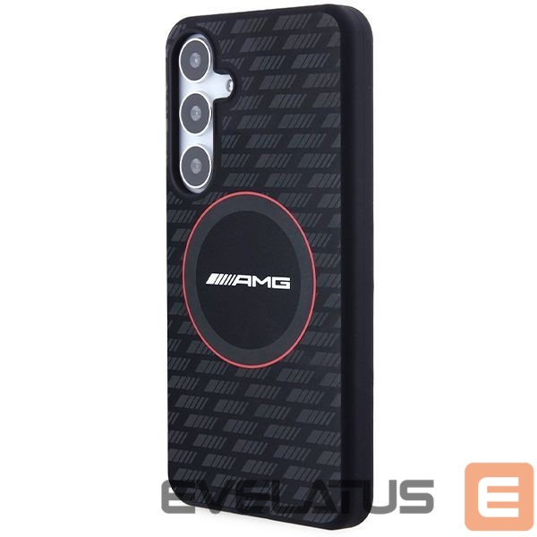 Kitas telefono priedas Mercedes-Benz AMG Silicone Carbon Pattern MagSafe case for Samsung Galaxy S24 - black