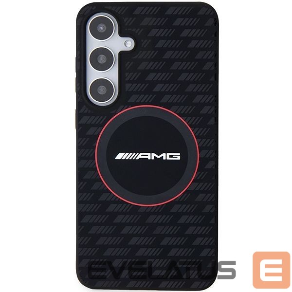 Kitas telefono priedas Mercedes-Benz AMG Silicone Carbon Pattern MagSafe case for Samsung Galaxy S24 - black