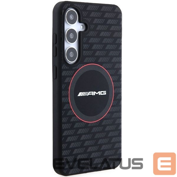 Kitas telefono priedas Mercedes-Benz AMG Silicone Carbon Pattern MagSafe case for Samsung Galaxy S24 - black