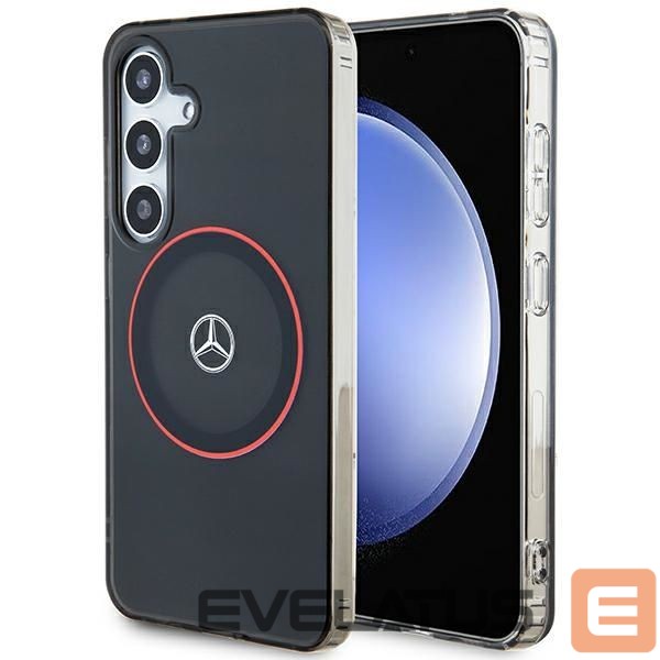 Kitas telefono priedas Mercedes-Benz Mercedes Double Layer W Red MagSafe case for Samsung Galaxy S24 - black
