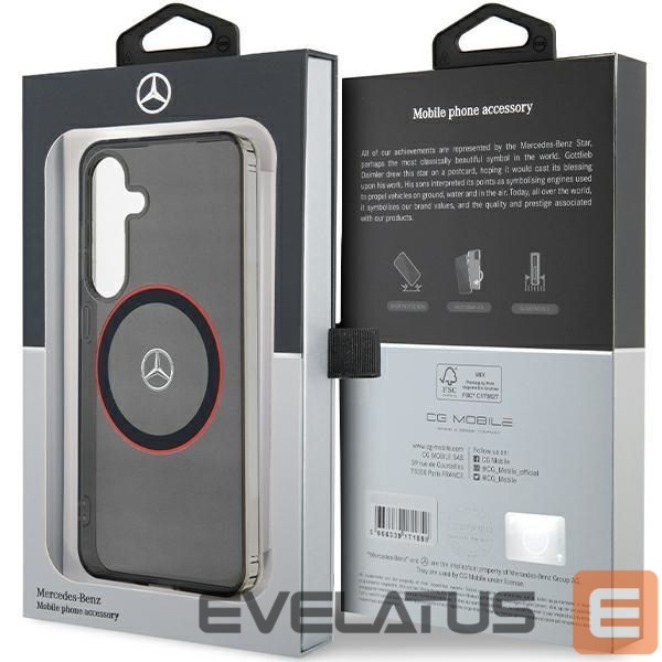 Kitas telefono priedas Mercedes-Benz Mercedes Double Layer W Red MagSafe case for Samsung Galaxy S24 - black
