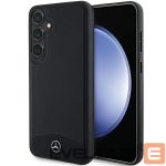 Kitas telefono priedas Mercedes-Benz  Mercedes Leather Textured & Plain MagSafe case for Samsung Galaxy S24 - black 