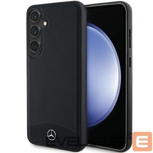 Kitas telefono priedas Mercedes-Benz  Mercedes Leather Textured & Plain MagSafe case for Samsung Galaxy S24 - black 