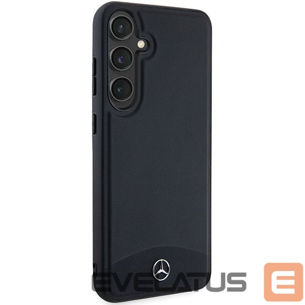 Kitas telefono priedas Mercedes-Benz Mercedes Leather Textured & Plain MagSafe case for Samsung Galaxy S24 - black