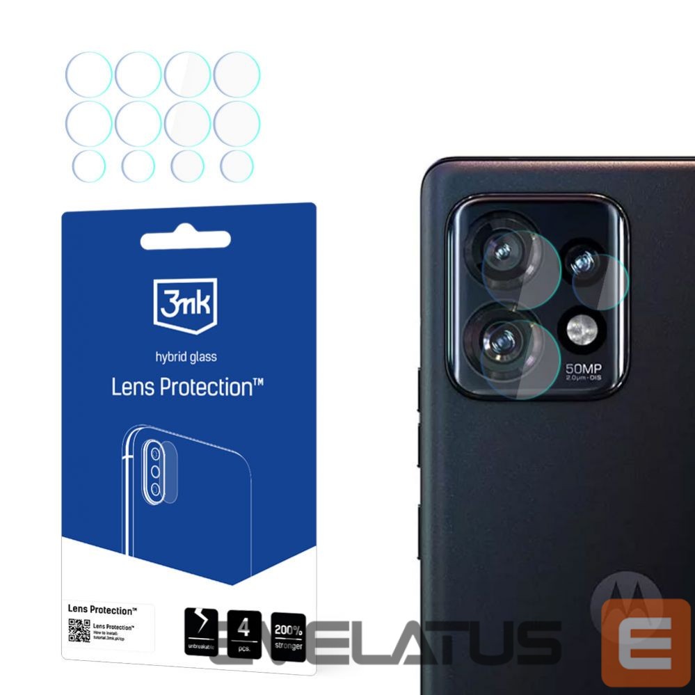 Kitas telefono priedas 3MK 3mk Lens Protection hybrid camera glass for Motorola Edge 50 Pro