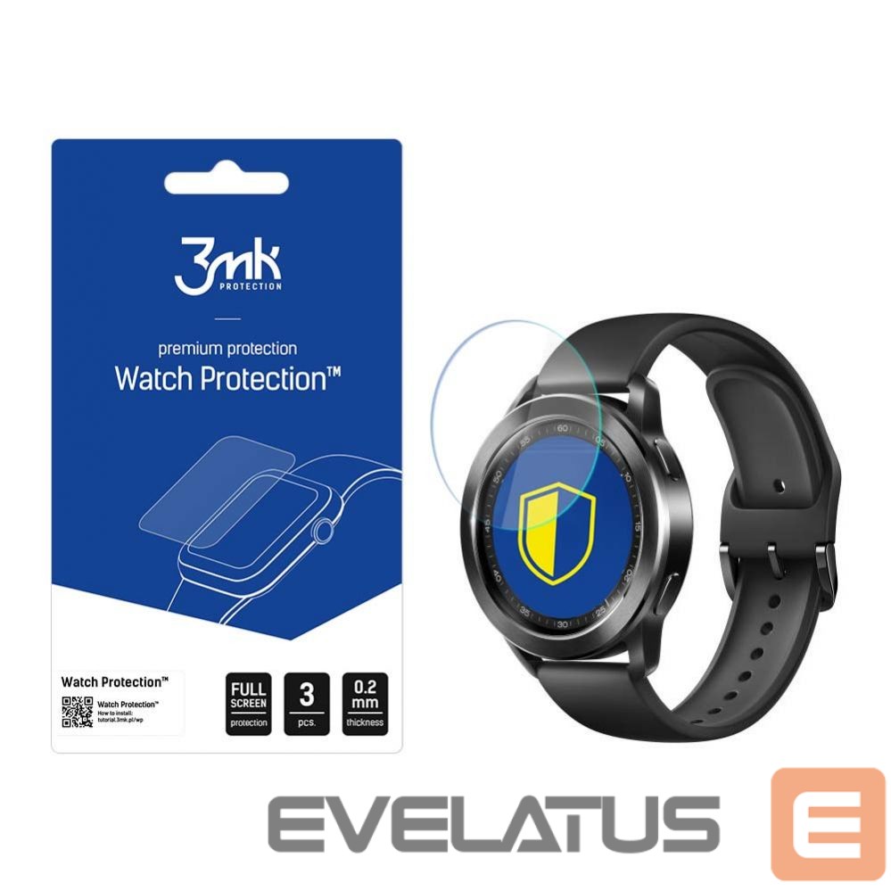 Kitas telefono priedas 3MK 3mk Watch Protection hybrid glass v. FlexibleGlass Lite on Xiaomi Watch S3
