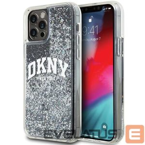 Nugarėlės dėklai DKNY  DKNY Liquid Glitter Big Logo iPhone 12 Pro/12 Case - Black 