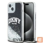 Nugarėlės dėklai DKNY  DKNY Liquid Glitter Big Logo iPhone 14/15/13 Case - Black 
