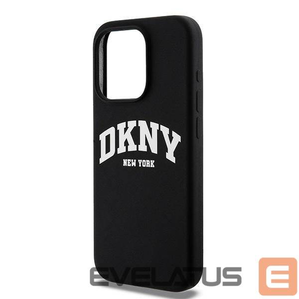 Nugarėlės dėklai DKNY DKNY Liquid Silicone White Printed Logo MagSafe iPhone 14 Pro Case - Black