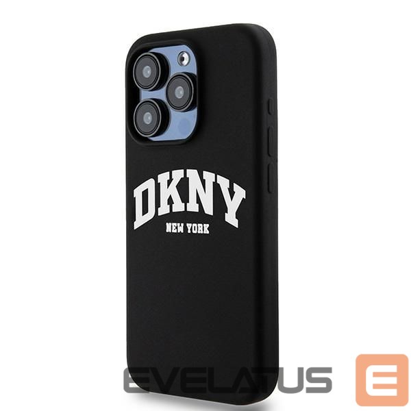 Nugarėlės dėklai DKNY DKNY Liquid Silicone White Printed Logo MagSafe iPhone 14 Pro Case - Black