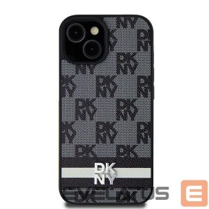 Kitas telefono priedas DKNY  DKNY Leather Checkered Mono Pattern & Printed Stripes case for Samsung Galaxy S24+ - black 