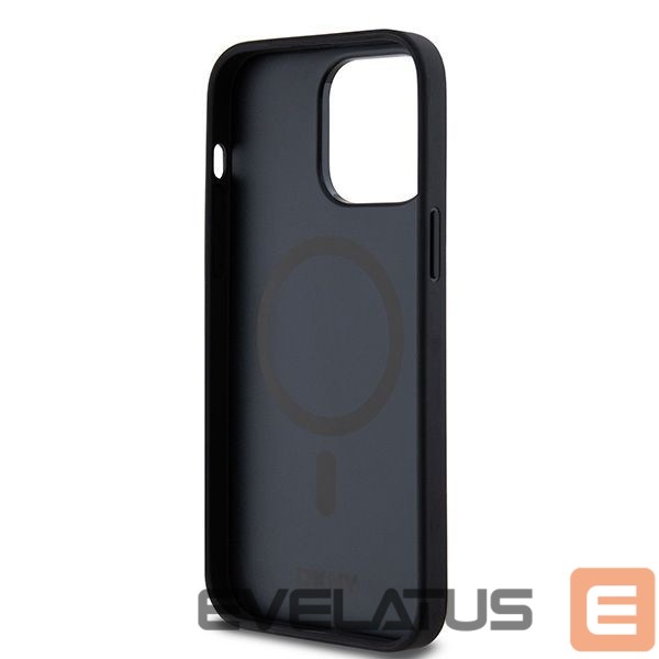 Kitas telefono priedas DKNY DKNY Leather Pattern Metal Logo MagSafe case for iPhone 13 Pro Max - black