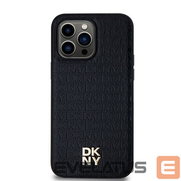 Kitas telefono priedas DKNY DKNY Leather Pattern Metal Logo MagSafe case for iPhone 13 Pro Max - black