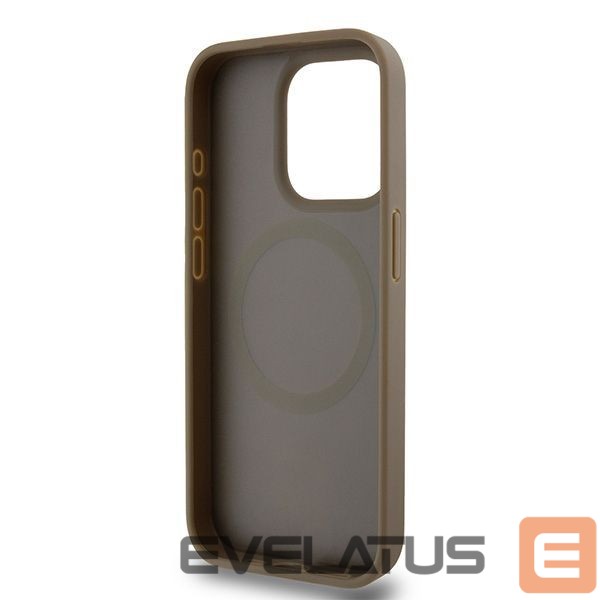 Kitas telefono priedas DKNY DKNY Leather Pattern Metal Logo MagSafe Case for iPhone 14 Pro Max - Brown