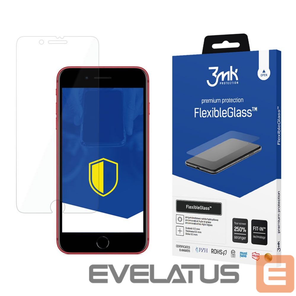 Kitas telefono priedas 3MK 3mk FlexibleGlass hybrid glass for iPhone 8 Plus