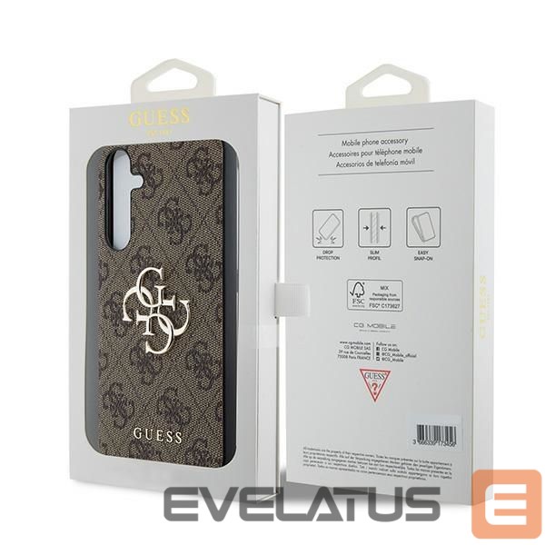 Kitas telefono priedas Guess Guess 4G Big Metal Logo case for Samsung Galaxy A35 - brown