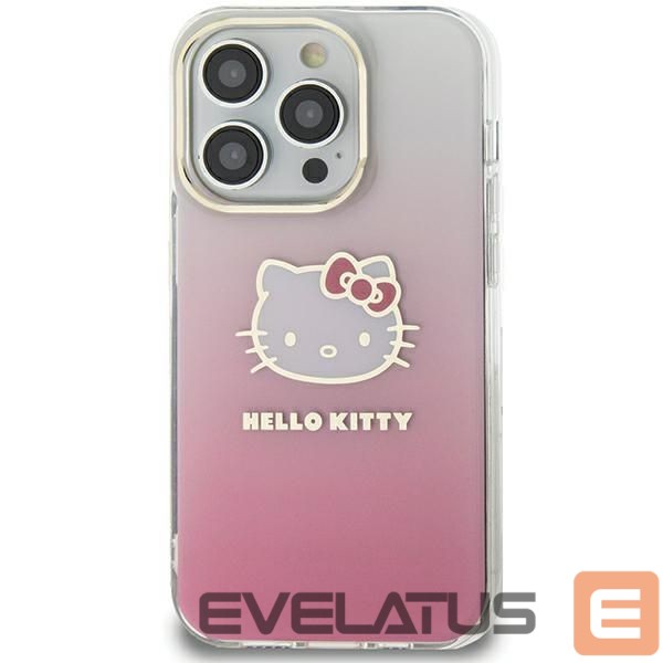 Kitas telefono priedas Hello Kitty Hello Kitty IML Gradient Electrop Kitty Head case for Samsung Galaxy A55 - pink