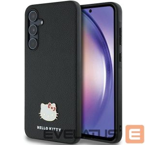 Kitas telefono priedas Hello Kitty  Hello Kitty Metal Logo Kitty Head case for Samsung Galaxy A55 - black 