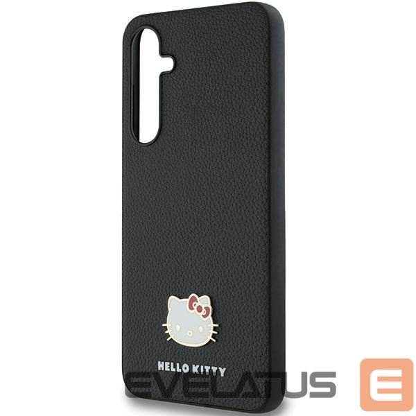 Kitas telefono priedas Hello Kitty Hello Kitty Metal Logo Kitty Head case for Samsung Galaxy A55 - black