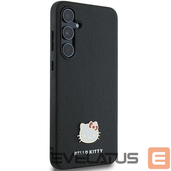 Kitas telefono priedas Hello Kitty Hello Kitty Metal Logo Kitty Head case for Samsung Galaxy A55 - black
