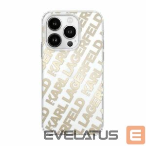 Kitas telefono priedas Karl Lagerfeld  Karl Lagerfeld IML Fullover Logo case for iPhone 15 Pro - gold 