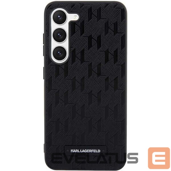 Kitas telefono priedas Karl Lagerfeld Karl Lagerfeld Saffiano Mono Metal Logo case for Samsung Galaxy S24+ - black
