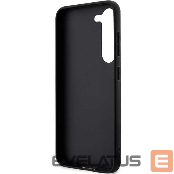 Kitas telefono priedas Karl Lagerfeld Karl Lagerfeld Saffiano Mono Metal Logo case for Samsung Galaxy S24+ - black