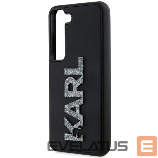 Kitas telefono priedas Karl Lagerfeld Karl Lagerfeld 3D Rubber Glitter Logo case for Samsung Galaxy S24 - black