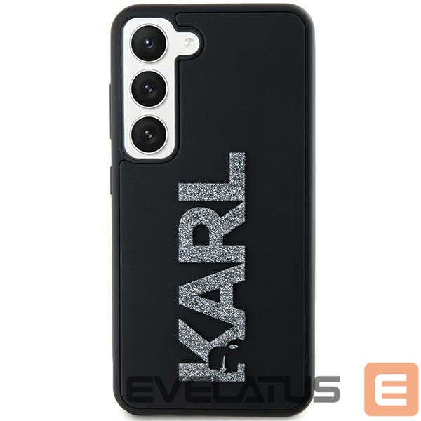 Kitas telefono priedas Karl Lagerfeld Karl Lagerfeld 3D Rubber Glitter Logo case for Samsung Galaxy S24 - black