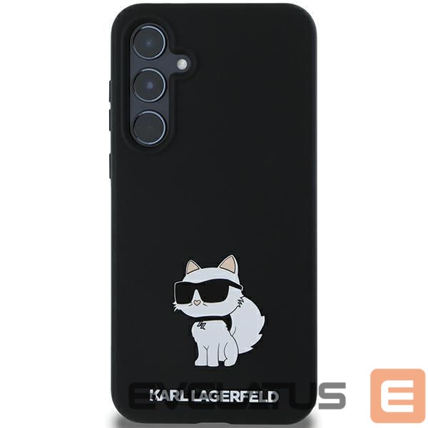 Kitas telefono priedas Karl Lagerfeld Karl Lagerfeld Silicone Choupette case for Samsung Galaxy A35 - black