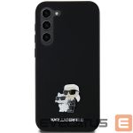 Kitas telefono priedas Karl Lagerfeld  Karl Lagerfeld Silicone Karl&Choupette Metal Pin case for Samsung Galaxy A35 - black 