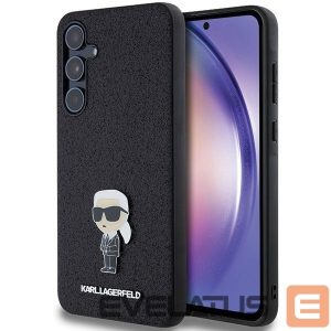 Kitas telefono priedas Karl Lagerfeld  Karl Lagerfeld Fixed Glitter Ikonik Logo Metal Pin case for Samsung Galaxy A55 - black 