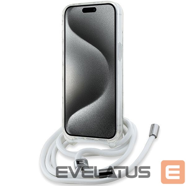 Kitas telefono priedas Karl Lagerfeld Karl Lagerfeld IML Choupette Head & Cord MagSafe case for iPhone 13 / 14 / 15 - transparent