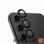 Kitas telefono priedas UNIQ  Uniq Optix Aluminum Camera Lens Protector for Samsung Galaxy S24 camera lens with applicator - black 