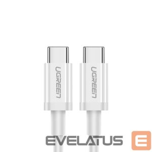 Kabelis Ugreen  Ugreen US264 60518 USB-C / USB-C PD QC AFC Cable 1m White
