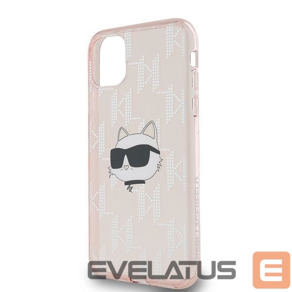 Kitas telefono priedas Karl Lagerfeld Karl Lagerfeld IML Choupette Head & Monogram case for iPhone 11 / Xr - pink
