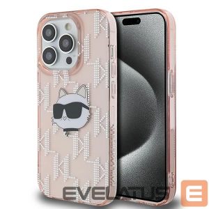 Kitas telefono priedas Karl Lagerfeld  Karl Lagerfeld IML Choupette Head & Monogram case for iPhone 13 Pro / 13 - pink 