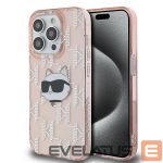 Kitas telefono priedas Karl Lagerfeld  Karl Lagerfeld IML Choupette Head & Monogram case for iPhone 14 Pro - pink 