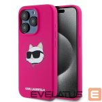 Kitas telefono priedas Karl Lagerfeld  Karl Lagerfeld Silicone Choupette Head MagSafe case for iPhone 15 Pro Max - pink 