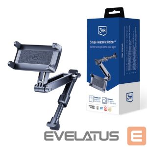 Automatinis laikiklis 3MK  3mk Single Headrest Car phone holder for a single headrest - black 